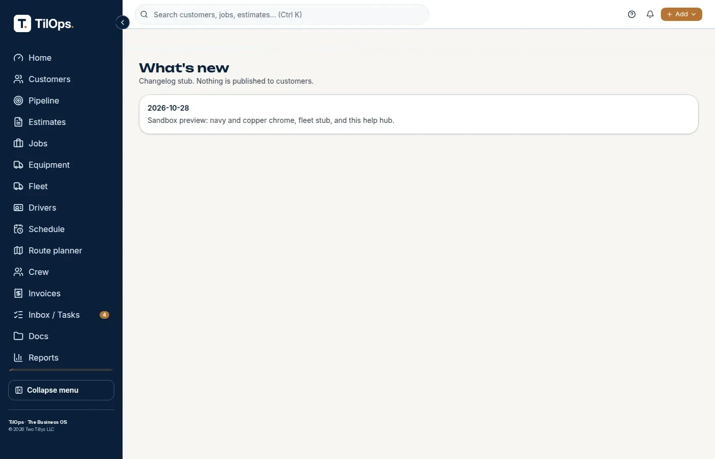 What's new page